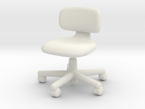 1:12 Miniature Rookie Chair  - Konstantin Grcic  in White Natural Versatile Plastic: 1:12