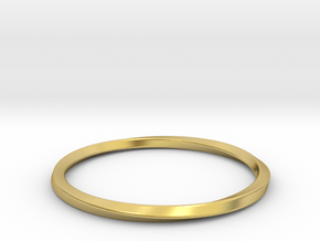 Mobius Bracelet - 270 in Polished Brass: Small
