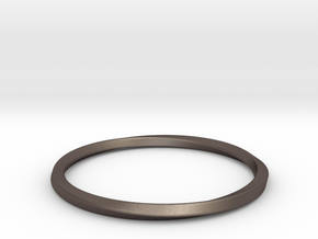 Mobius Bracelet - 270 in Polished Bronzed-Silver Steel: Extra Small