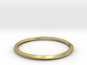 Mobius Bracelet - 270 in Natural Brass: Large
