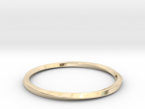 Mobius Bracelet - 270 in 14k Gold Plated Brass: Large