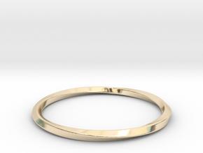 Mobius Bracelet - 360 in 14k Gold Plated Brass: Extra Small