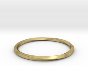 Mobius Bracelet - 360 in Natural Brass: Medium