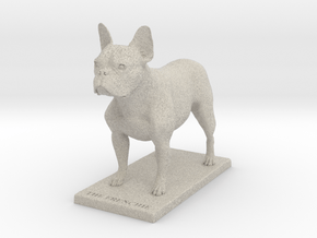 The Frenchie in Standard Pose in Natural Sandstone: Small