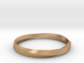 Mobius Bracelet - 270 _ Wide in Natural Bronze: Small