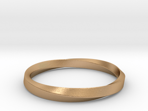 Mobius Bracelet - 270 _ Wide in Natural Bronze: Extra Small