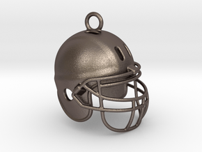American football NFL helmet 2009290125 in Polished Bronzed-Silver Steel