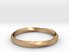 Mobius Bracelet - 360 _ Wide in Natural Bronze: Medium