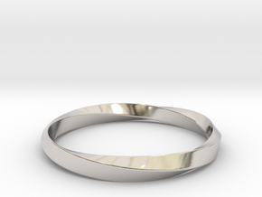 Mobius Bracelet - 360 _ Wide in Platinum: Medium