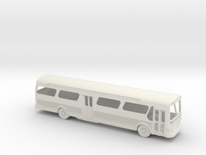 GM FishBowl Bus - 1:72scale in White Natural Versatile Plastic