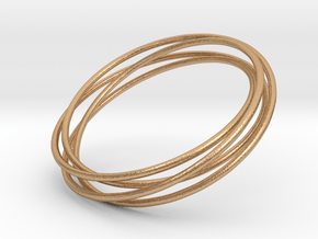 Torus Knot Bracelet_A in Natural Bronze: Small