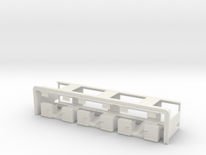 Airport Check-In Counter 1/100 in White Natural Versatile Plastic