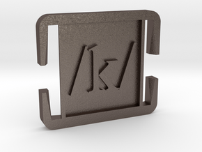 molle clip /k/ in Polished Bronzed-Silver Steel