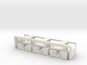 Airport Check-In Counter 1/64 in White Natural Versatile Plastic
