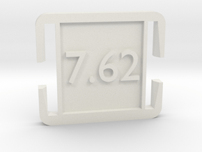 molle clip 7.62 in White Natural Versatile Plastic