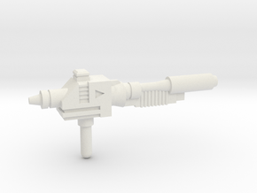 Sideswipe blaster in White Natural Versatile Plastic