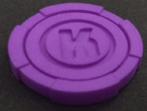 Fall Guys Kudo Coin in Purple Processed Versatile Plastic