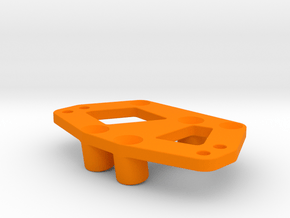 Servo and 4-link mount for the Losi MRC in Orange Processed Versatile Plastic