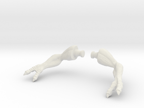 Kenner Electronic T-Rex Arm Set Original T pose in White Natural Versatile Plastic