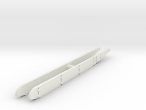 T-72 Side Skirts set 1/72 in White Natural Versatile Plastic