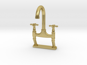 1:24 Faucet in Natural Brass