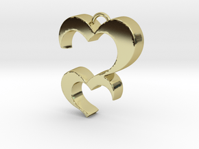 Love You in 18k Gold Plated Brass