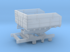 Furzebrook Railway end tipper wagon 009 in Tan Fine Detail Plastic