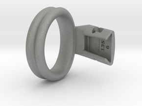 Q4e double ring 43.0mm in Gray PA12: Small
