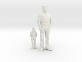 Architectural Man - 1:50 + 1:100 - Standing in White Natural Versatile Plastic