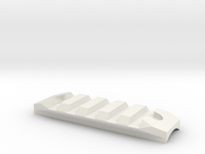 AAP-01 Bottom rail in White Natural Versatile Plastic