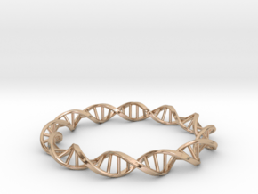 DNA Bracelet in White Natural Versatile Plastic: Large