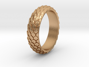 Dragon Scale Ring_B in Natural Bronze: 5 / 49