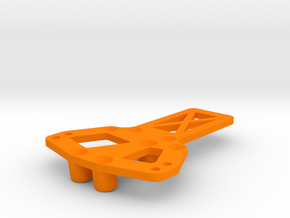 Servo and 4-link mount for the Losi Mini Rock Craw in Orange Processed Versatile Plastic