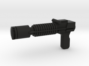 GI Joe - Cobra Commander's Gun for 6" Classifieds  in Black Natural Versatile Plastic