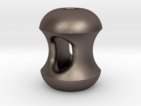 Apple Cores : Begleri Bead (V2) in Polished Bronzed-Silver Steel