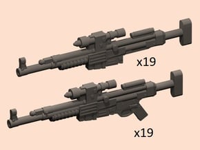 28mm SW Rebels A280 blasters grip/nogrip in Tan Fine Detail Plastic