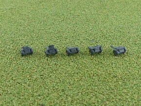 German sd.Ah. 32 & 33 Ammo Trailer 1/285 6mm in Smooth Fine Detail Plastic