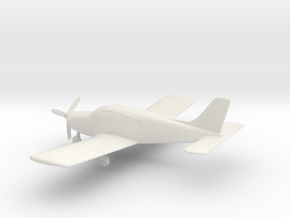 Piper PA-28R-200 Arrow II in White Natural Versatile Plastic: 1:64 - S