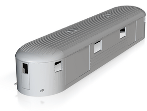 0-120fs-finnish-vr-dm7-railcar-goods-trailer in Tan Fine Detail Plastic