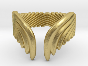 Wing Ring_A in Natural Brass: 5 / 49