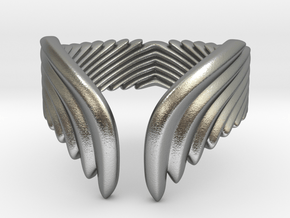 Wing Ring_A in Natural Silver: 5 / 49