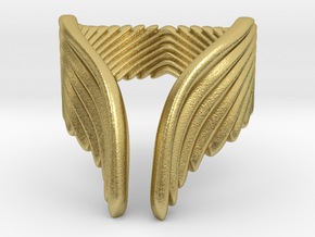 Wing Ring_C in Natural Brass: 5 / 49
