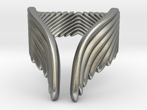 Wing Ring_C in Natural Silver: 5 / 49