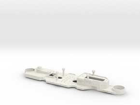 1/700 H44 Class Superstructure (w/out Planking) in White Natural Versatile Plastic