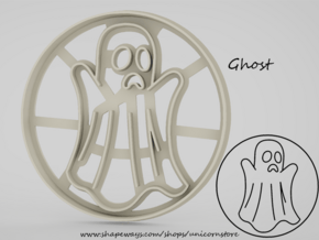 Cookie cutter Ghost in White Natural Versatile Plastic
