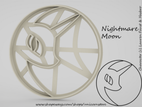 Cookie cutter Nightmare Moon My Little Pony in White Natural Versatile Plastic