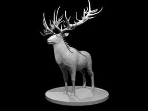 Dire Reindeer in White Natural Versatile Plastic