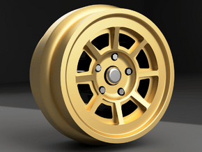 1/64 scale Group 4 Campagnolo wheels 8mm OD - 4 se in Tan Fine Detail Plastic