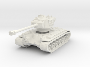 T-26E5 Pershing (no skirts) 1/144 in White Natural Versatile Plastic