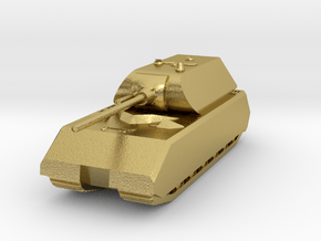 Tank - Panzer VIII Maus - size Small in Natural Brass
